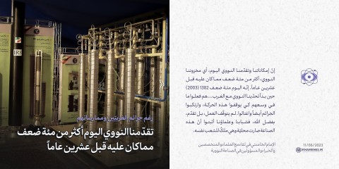 مقتطفات من كلمة الإمام الخامنئي في لقاء مع العلماء والمسؤولين في الصناعة النووية-1