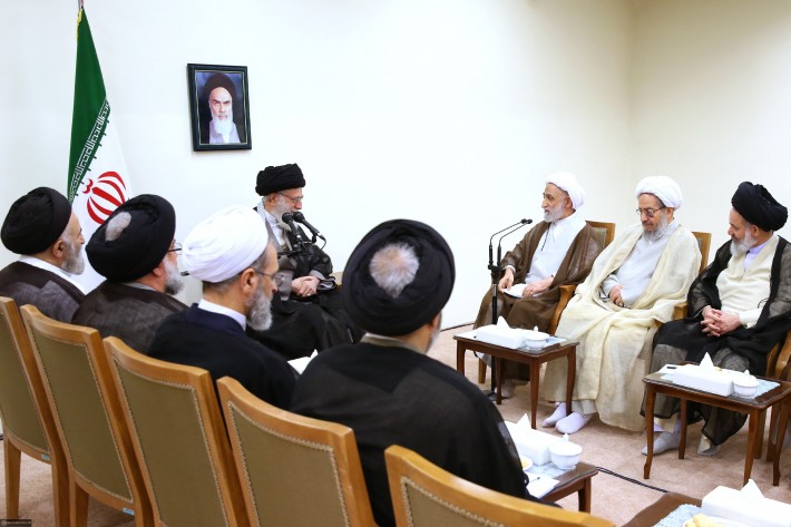 لقاء الإمام الخامنئي بأعضاء مجلس الشورى العالي للحوزات العلمية