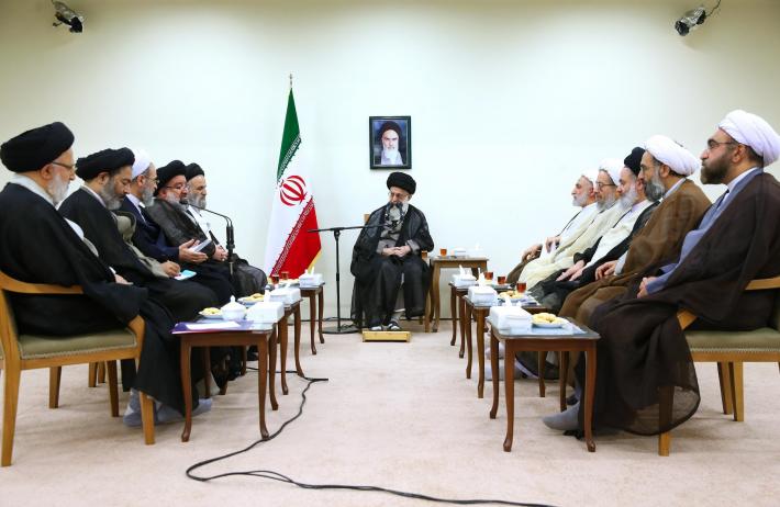 لقاء الإمام الخامنئي بأعضاء مجلس الشورى العالي للحوزات العلمية