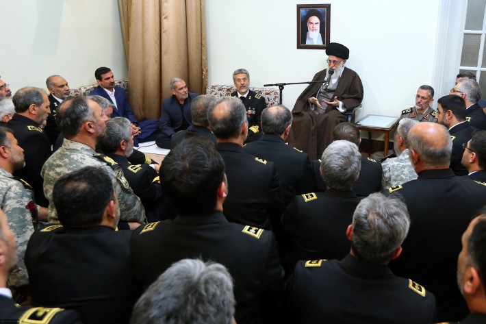 لقاء قادة القوة البحرية في جيش الجمهورية الإسلامية