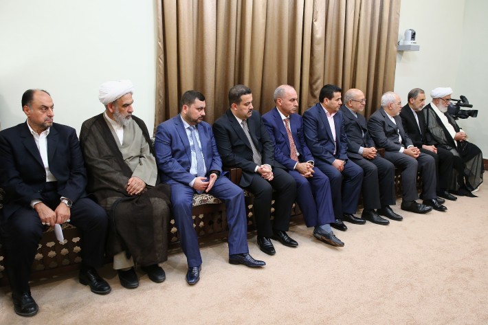 لقاء رئيس مجلس الوزراء العراقي بالإمام الخامنئي