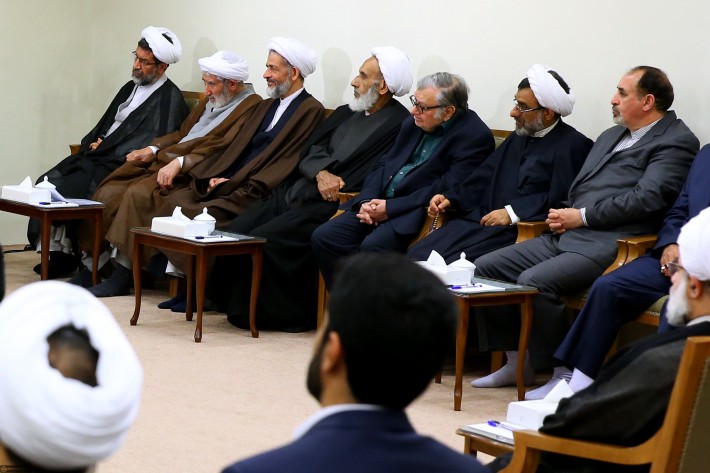 لقاء الإمام الخامنئي بالمسؤولين والناشطين المثقفين في محافظتي قم وآذربيجان الشرقية