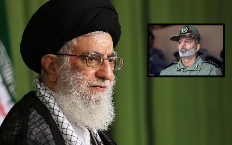 الإمام الخامنئي يعين اللواء الموسوي قائدا لجيش الجمهورية الإسلامية في ايران