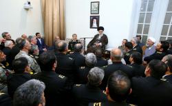 لقاء الإمام الخامنئي بقادة القوة البحرية في جيش الجمهورية الإسلامية