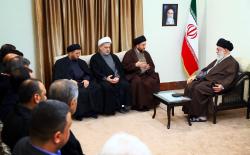 لقاء الإمام الخامنئي بالسيد عمار الحكيم وأعضاء التحالف الوطني لشيعة العراق